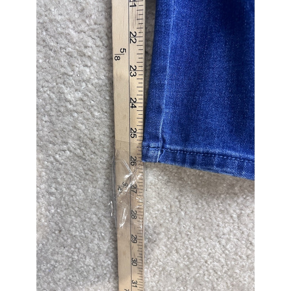 Chico's 1 Womens US Medium Girlfriend Slim‎ Leg Ankle Jeans Perfect Stretch Blue - Picture 6 of 8